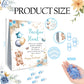 Guawubiang Winnie Pacifier Hunt Sign, Mini Pacifiers Baby Shower Game Set, Pacifier Hunt Baby Shower Game, 50Pcs Blue Mini Pacif