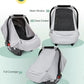Baby Car Seat Cover,Sunproof Car Seat Canopy For Babies,Baby Boy Car Seat Cover, Baby Girl Car Seat Sun Shade Cover,Infant Carse