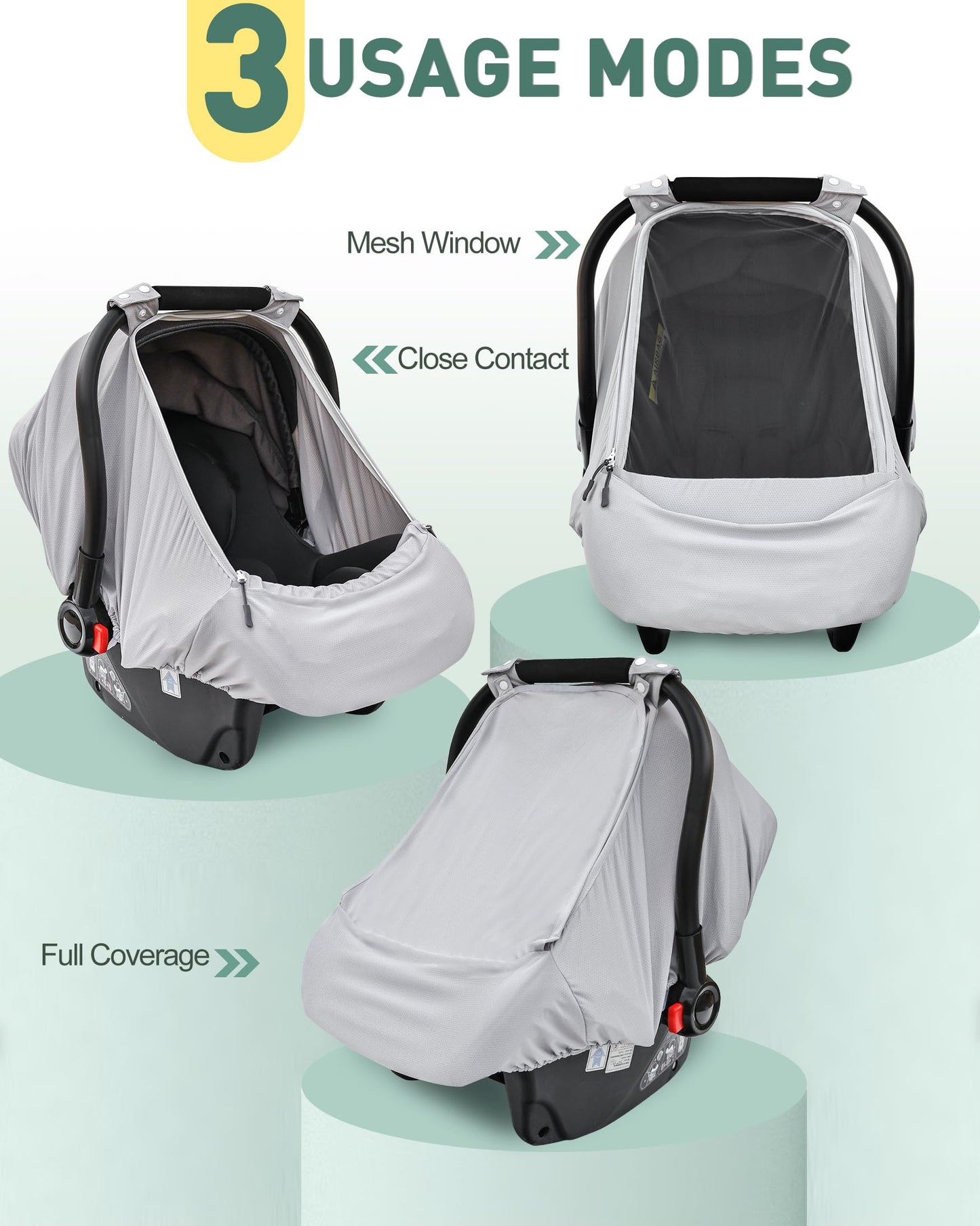 Baby Car Seat Cover,Sunproof Car Seat Canopy For Babies,Baby Boy Car Seat Cover, Baby Girl Car Seat Sun Shade Cover,Infant Carse