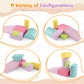 Kotek 6-Piece Climb And Crawl Foam Play Set, Soft Play Foam Blocks To Climbing, Crawling, Sliding, Indoor Playground Activity Pl