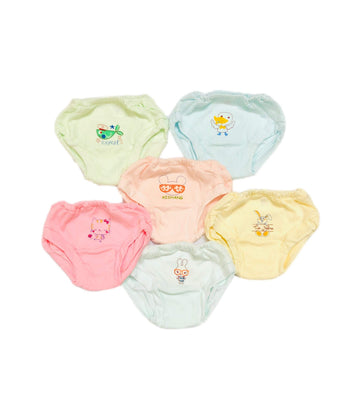 Heartbury Baby Boys And Baby Girls 100% Organic Cotton Underwear/Rompers/Briefs/PantyMulticolor (34 Years, Baby Girls (Pack Of