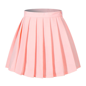 Beautifulfashionlife Girls Short Pleated Summer Skirt Fancy Up Costumes (S,Pink)