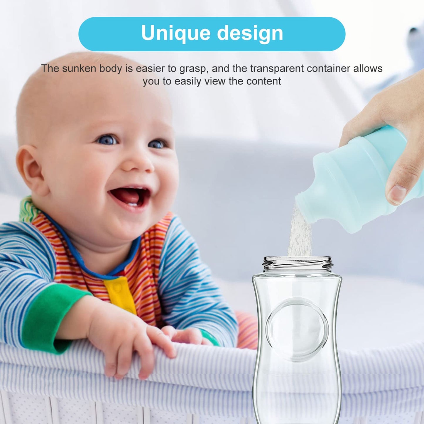 2 Pcs 4 Layers Baby Milk Powder Dispenser, Milk Powder Pots, Formula Dispenser Portable Milk Powder Formula Dispenser Container