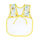 Bapronbaby Busy Bees Bapron - No Neck Tie Safer Bib For Baby & Toddler - Soft Waterproof Stain Resistant - Machine Washable - Sz