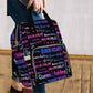 Artsadd Personalized Name Nappy Bag Large Capacity Baby Diaper Bags, Color Black Signature Daypack Custom Name Backpack Casual D