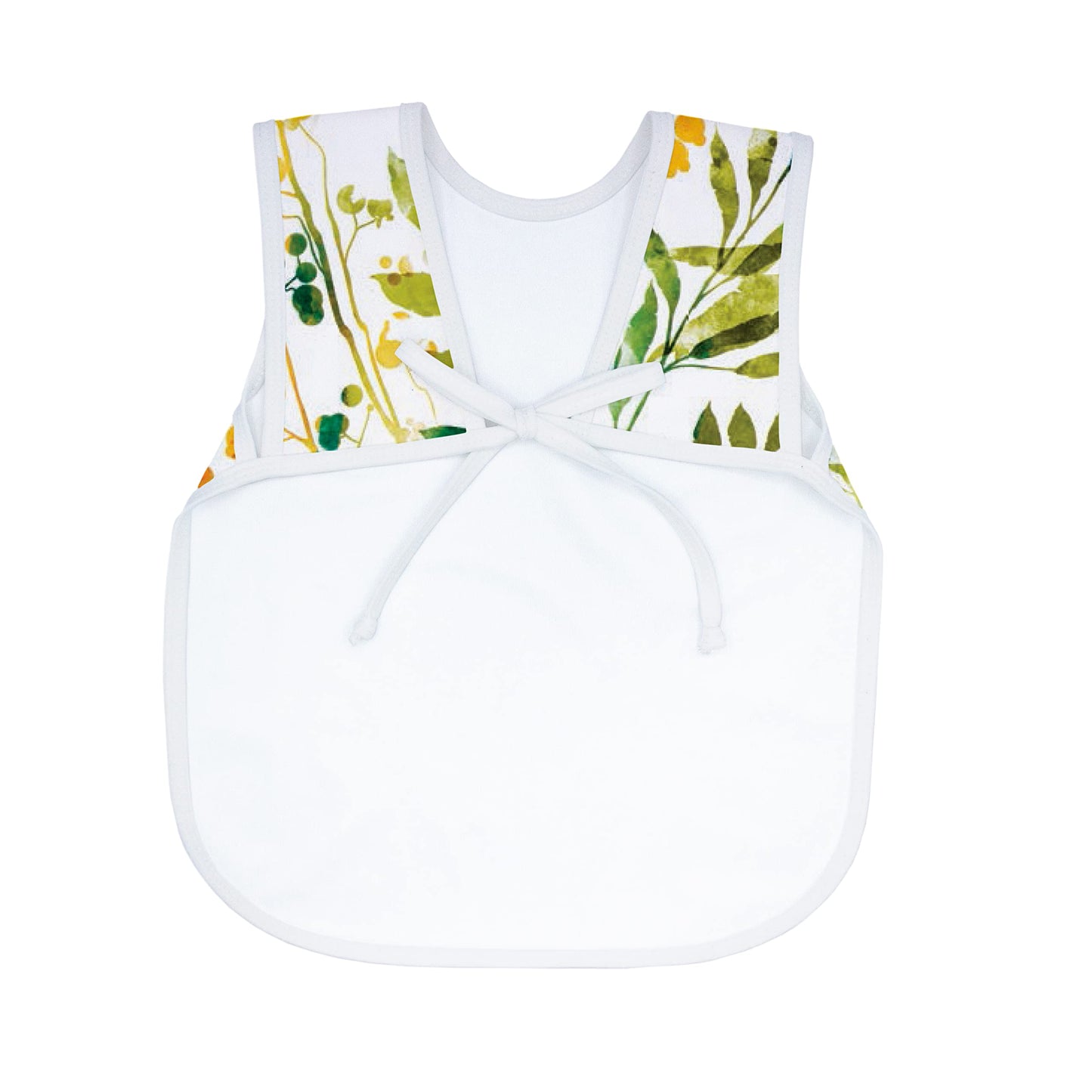 Bapronbaby Autumn Leaves Bapron - No Neck Tie Safer Bib For Baby & Toddler - Soft Waterproof Stain Resistant - Machine Washable