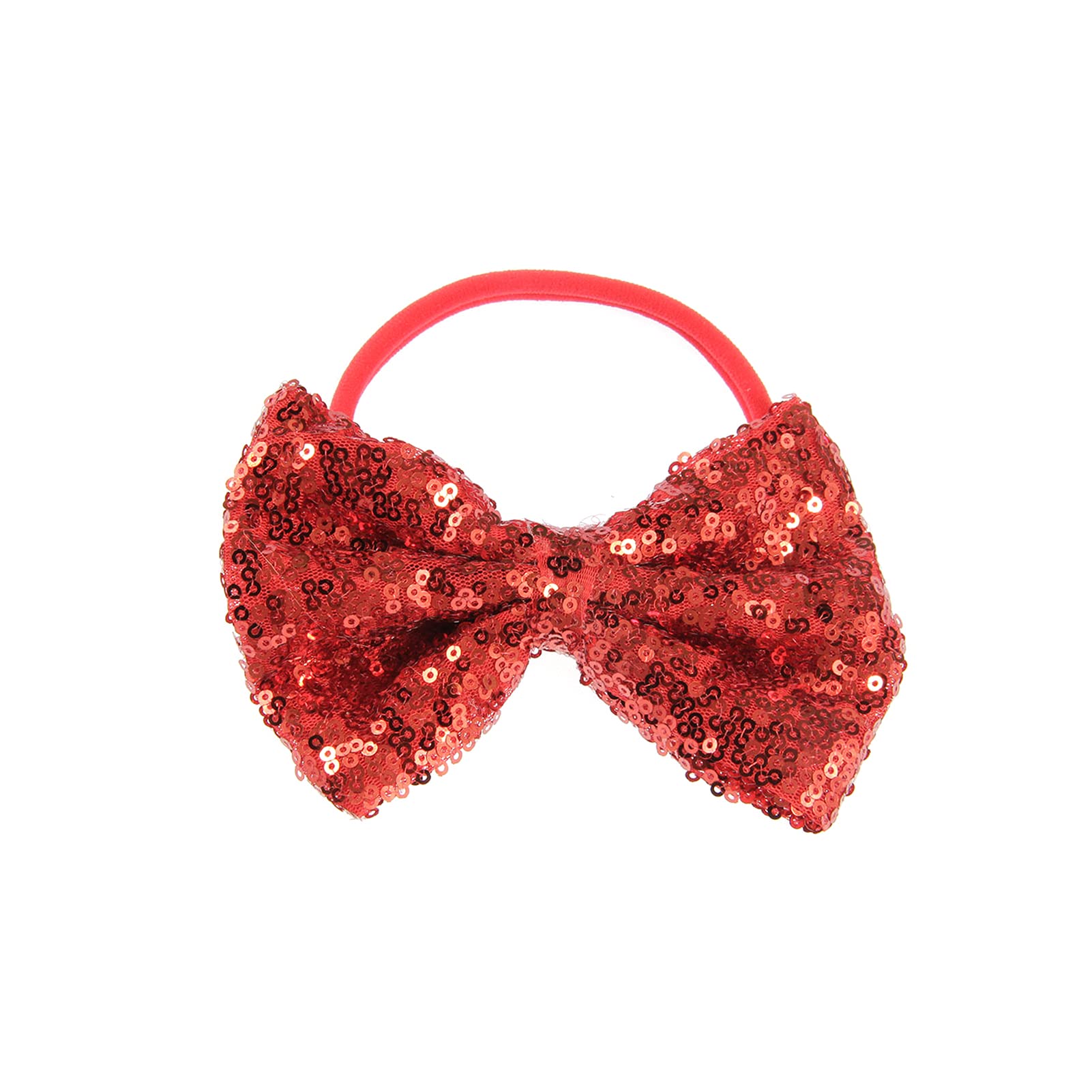 Song Qing Baby Infant Girls Hair Band Sequined Bow Headband Turban Knot Hair Headwear (Red)
