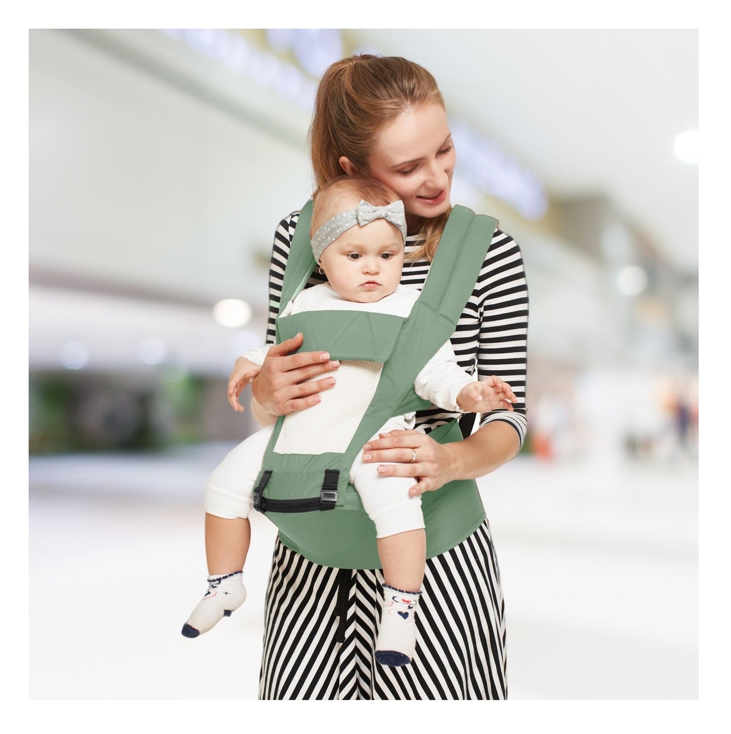 R For Rabbit Upsy Daisy Baby Carrier Cum Kangaroo Bag, Ergonomic Baby Carry Bag, Adjustable Hip Seat Belt, Carrier With 4 In 1 C