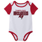 Outerstuff Nfl Newborn Baby And Infant Short Sleeve Bodysuit Variety 3-Pack - Tampa Bay Buccaneers, 3-6M