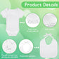 Bouboni 110 Pcs Diy Baby Bibs Bodysuit Set Baby Shower Game 12 White Baby Bibs 12 White Newborn Bodysuit 12 Fabric Markers 24 St