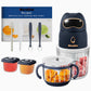 Veroline Baby Food Maker, 10-in-1 Baby Food Processor Set with 2 Glass Bowls (600ml+300ml), Baby Food Blender for Baby Puree, Fr