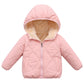 LAVIQK Baby Boys Girls Toddlers Winter Coats Hooded Puffer Jacket Down Snow Jacket Warm Fleece Coat Solid Outerwear 6-12-18-24 M