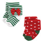 Hudson Baby Unisex Baby Cotton Rich Newborn And Terry Socks, 12 Days Of Christmas Girl, 12-24 Months