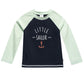 Gerber Boys' Baby Toddler Long Sleeved Rashguard Swim Bathing Suit Set, Anchors, 6-9 Months