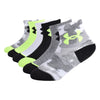 Under Armour Baby Boys Multi Pack Quarter Sock, Grey Camo, 6-12 Months
