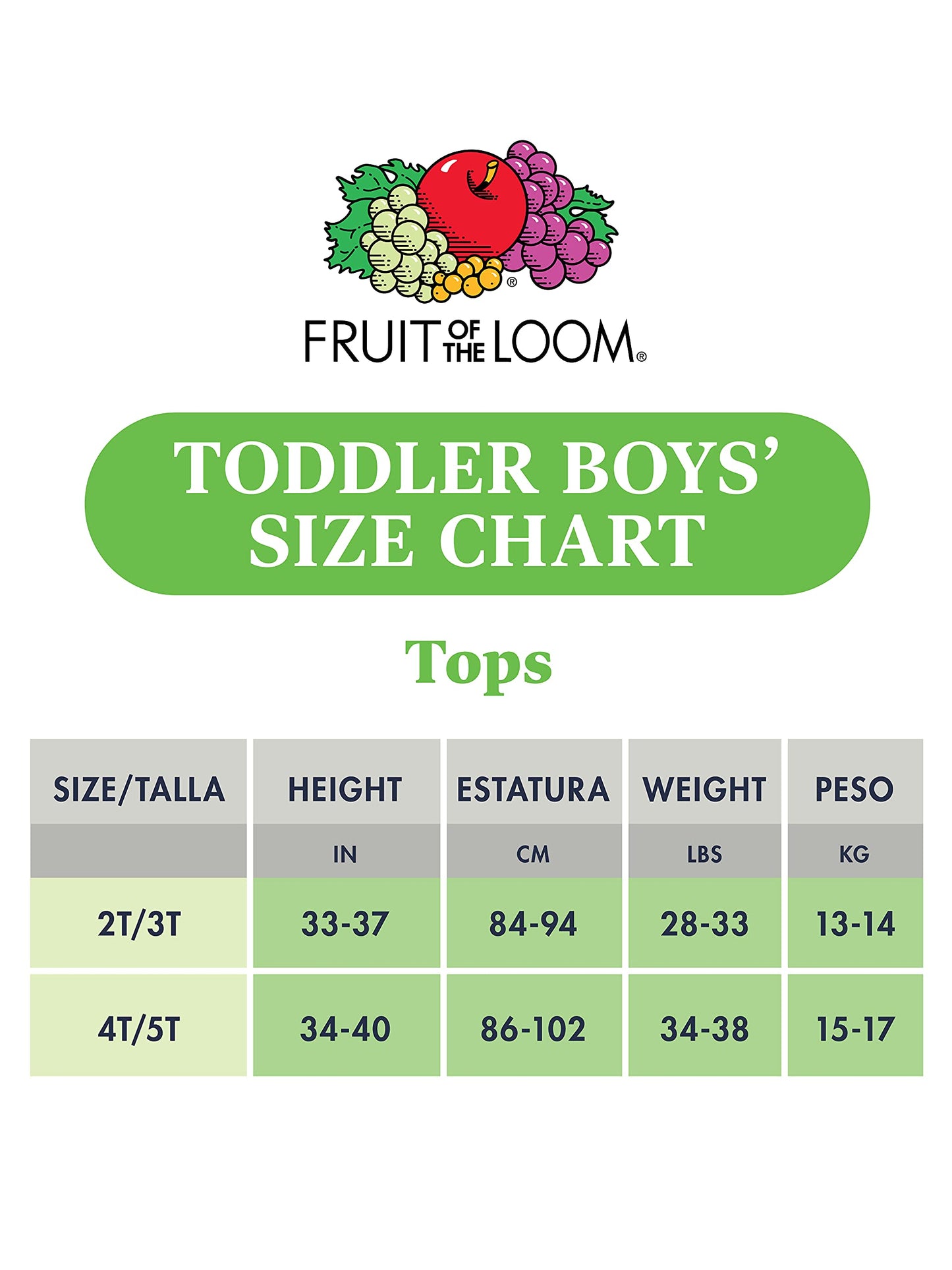 Fruit Of The Loom Boys Eversoft Cotton Undershirts, T Shirts & Tank Tops Underwear, T Shirt - Toddler - 10 Pack - White, 2-3T Us