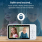 Babysense Prisma Baby Monitor With Camera And Audio, 5    Hd Video Baby Monitor, 6-Color Night Light, Split Screen, Baby Sound M