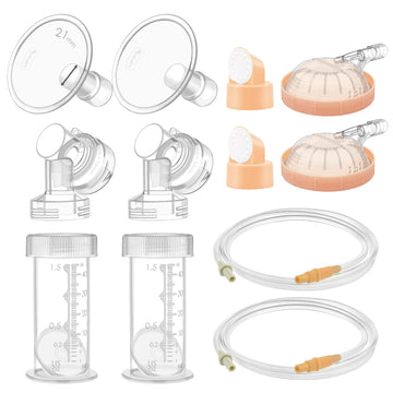 Maymom Pump Parts Compatible with Medela Symphony, 21mm Flange (Detachable Shield and Connector) Not Original Medela Symphony Re
