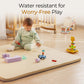 Uniency Vegan Leather Baby Play Mat For Floor, 50X50 Thick Foam Soft Padded Playpen Mat With Wipe-Clean And Waterproof Removable