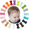 Baby Girls Snap Hair Clips Tiny Bow Non-Slip Hair Clips Mini Bow For Toddlers Newborn Toddler Infants (20Pcs)