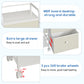 Cidaziya 2In1 Baby Diaper Caddy Organizer and Storage, 3 Tier Rolling Cart with Dividers and Drawers, Mobile Utility Cart Baby D