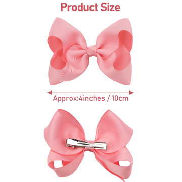 Joyoyo 40Pcs 4.5' Hair Bows Alligator Clips, Grosgrain Ribbon Girls Bows Clips Barrettes Hair Accessories For Baby Girls Toddle