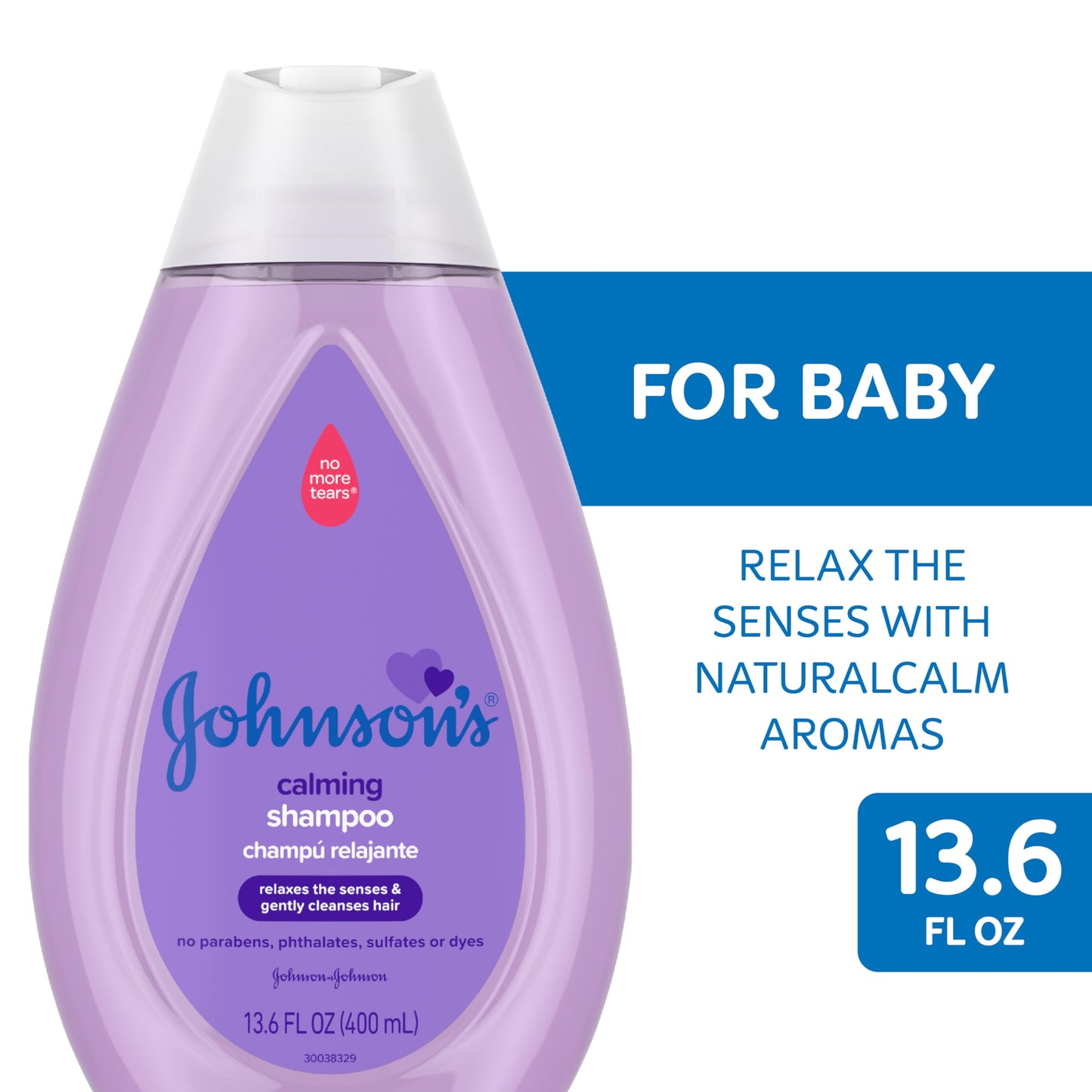 Johnson'S Baby Calming Baby Shampoo With Soothing Naturalcalm Scent, Clear, 13.6 Fl Oz (Pack Of 3)