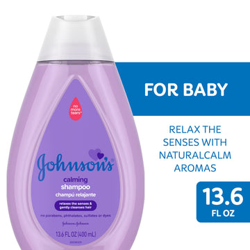 Johnson'S Baby Calming Baby Shampoo With Soothing Naturalcalm Scent, Clear, 13.6 Fl Oz (Pack Of 3)