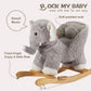 Rock My Baby Rocking Horse Elephant with Chair, Plush Stuffed Rocking Animals, Baby Rocker with Sweet Music, Animal Ride on for