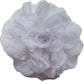 Yycraft Large Chiffon Lace Flower 4.25' Hair Flower For Diy Headband Baby Flowers Bows Craft And Party Decoration(White,8Pcs)
