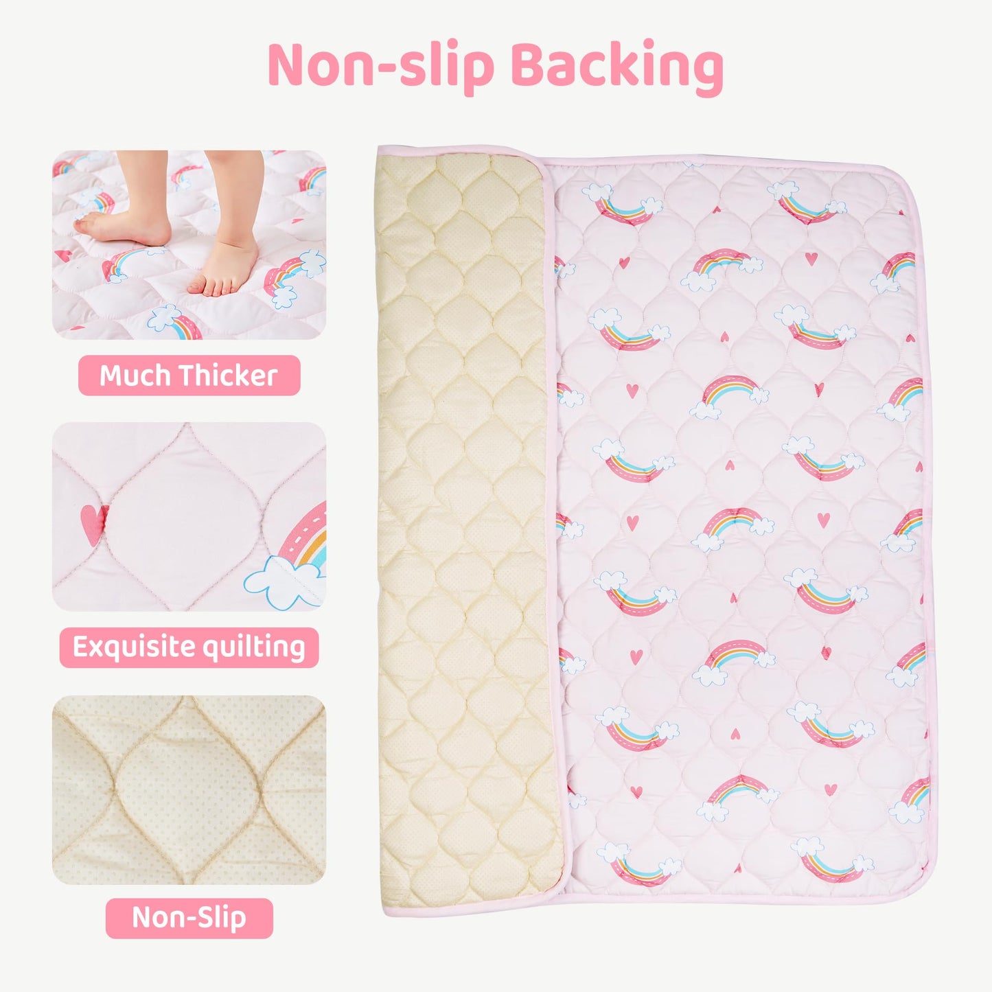 Lasoftan Baby Play Mat 50' X 50', Extra Thicker & Large Baby Mat For Floor, Soft Non-Slip Cushioned Play Mats For Babies, Todd