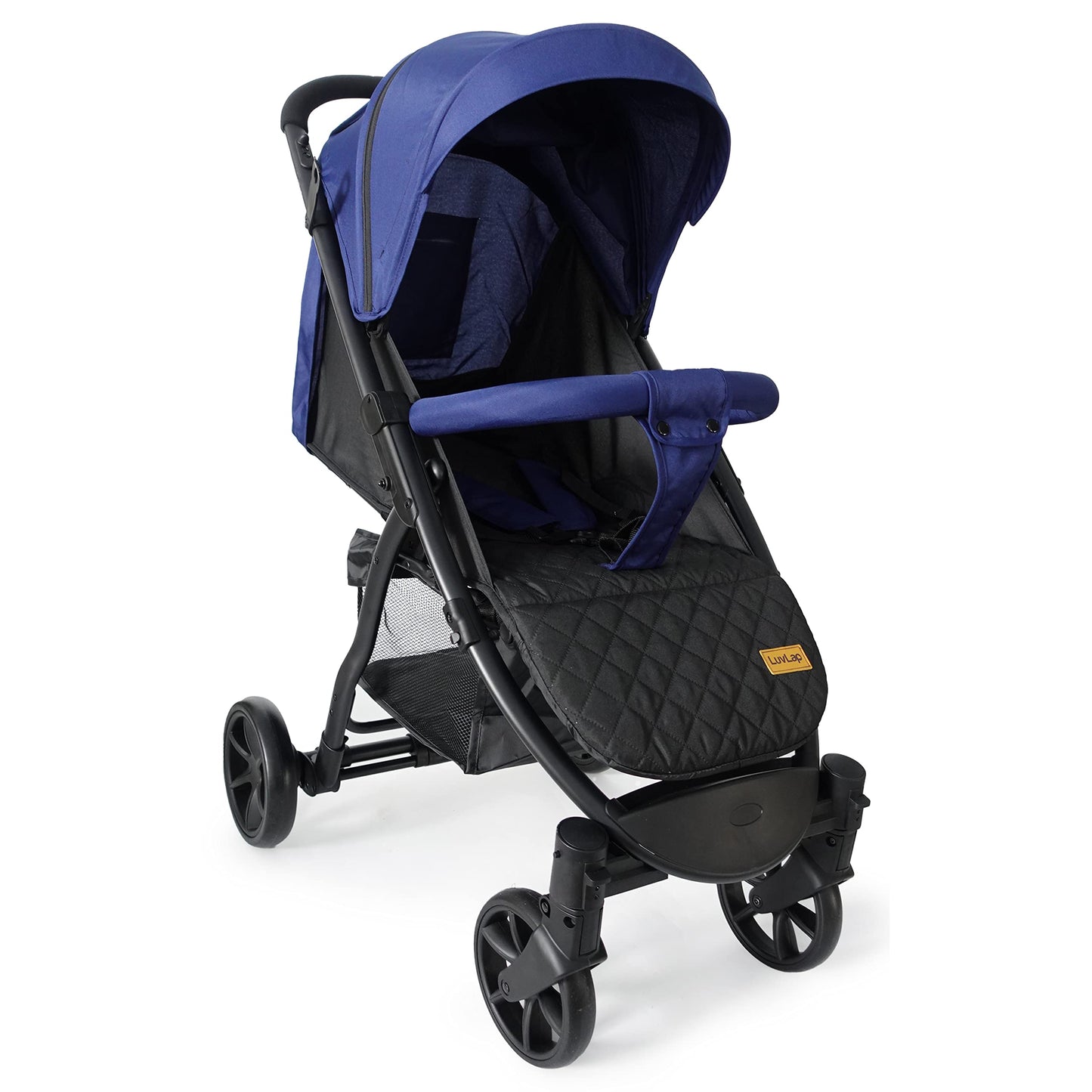 Luvlap Primo Baby Stroller/Pram With 5 Point Safety Harness, En18882 Certified, Looking Window, Multi Level Recline & Adjustabl