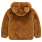 Jeskids Toddler Girls Boys Fleece Hoody Jacket Zip Up Teddy Coat Warm Winter Outwear