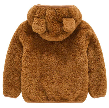 Jeskids Toddler Girls Boys Fleece Hoody Jacket Zip Up Teddy Coat Warm Winter Outwear
