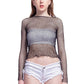 Lemongirl Women Lingerie Bodysuit Long Sleeve Sleepwear Babydoll Dress Black
