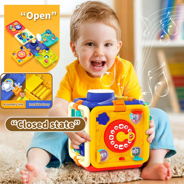 WIIBAAHO Montessori Toys for 1 Year Old Boy and Girl, Busy Board Toddler Toys Age 1-2, Baby Toys 12-18 Months Educational Sensor