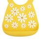 Nuby 3D Soft Silicone Baby Bib With Scoop - Silicone Bib For Toddlers And Babies 6+ Months - Yellow Daisy