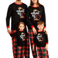 Iffei Christmas Pajamas For Family Matching Pj'S Sets With Letter Elf Printed Long Sleeve Tee And Plaid Bottom With Pocket 3-6Mo