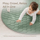 Comfy Cubs Round Kids Play Mat - Medium 48 Inches Soft Quilted Baby Floor Mat With Non-Slip Bottom - Plush Design For Toddlers'