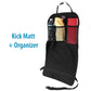 Automuko Kick Mats With Organizer - Premium Thick Waterproof Quality Seat Back Protectors - Extra Long Size With Adjustable Stra