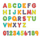 Nuby Floating Bath Tub Alphabet and Numbers Set - Soft Foam Waterproof Letters and Numbers - 36 Pieces - Educational Bath Toys f