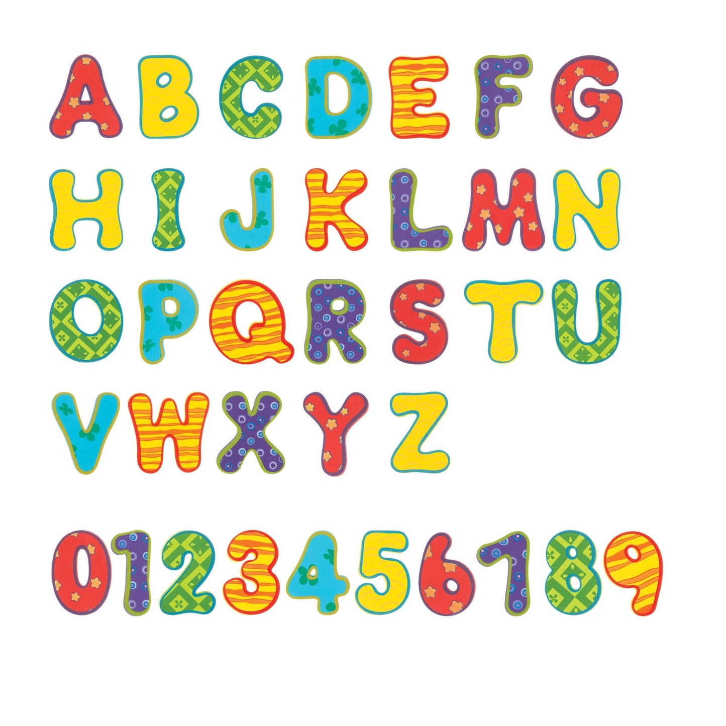 Nuby Floating Bath Tub Alphabet and Numbers Set - Soft Foam Waterproof Letters and Numbers - 36 Pieces - Educational Bath Toys f