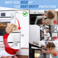 2Pcs Childproof Oven Door Lock, Oven Front Lock Easy To Install And Use Durable And Heat-Resistant Material No Tools Need Or Dri