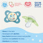 Mam Night Pacifiers 0-6 Months, Best For Breastfed Babies, Glow In The Dark, Baby Boy, 2 Count