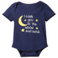 Baby Boys 3Pcs Outfit Set To The Moon And Back Romper Long Pants With Hat (3-6 Months)