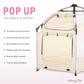 Dream On Me Pop Up Children Playpen In French White, Easy Set Up For Babies And Toddlers, Breathable Mesh Sides, One Hand Easy F