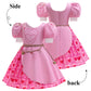 Kids Rise Red Costume Girls Bridget Pink Princess Dress Movie Cosplay Halloween Outfit