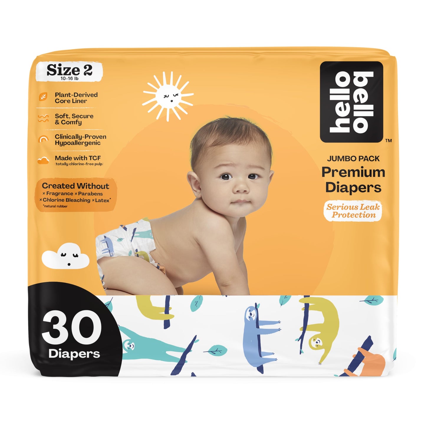 Hello Bello Premium Baby Diapers Size 2 I 30 Count Of Disposable, Extra-Absorbent, Hypoallergenic Diapers With Snug And Comfort
