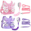 Accmor Toddler Harness Leash + Anti Lost Wrist Link, 2 Pack Cute Kids Butterfly Harness Leashes, Adorable Baby Leash Walking Ass