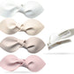 California Tot Non Slip Fully Lined Alligator Faux Leather Bow Hair Clips In Assorted Pack (Organic Set)